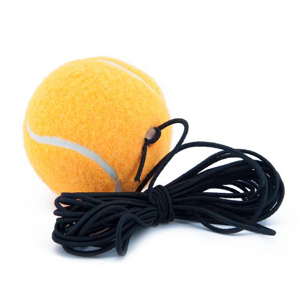 Training tennis ball with elastic string for beginner